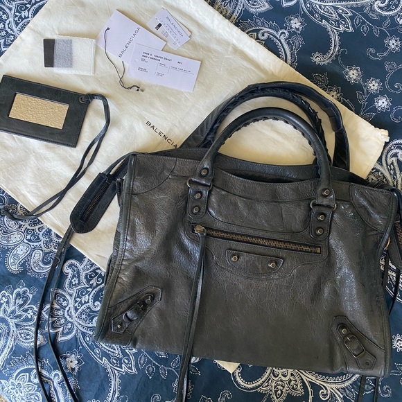 Balenciaga Handbags - Balenciaga City Arena bag purse black auth…